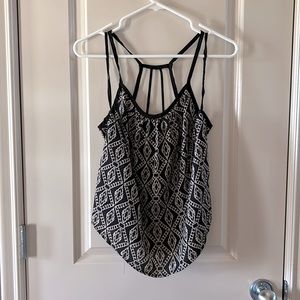 Black & Tam casual/dressy tank - M